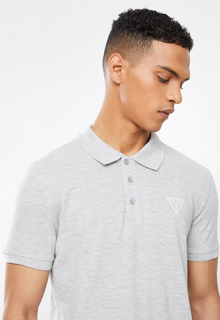 GUESS - Shirt sleeve  Guess man rep polo - grey