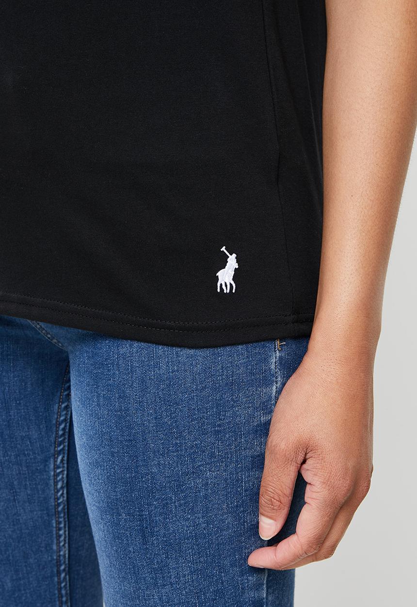 POLO - Jo short sleeve sequin t-shirt - black