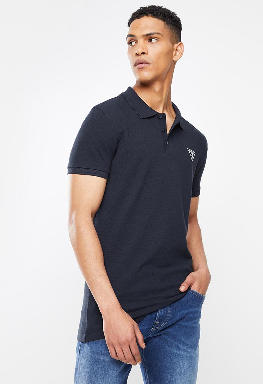 GUESS - Short sleeve  guess man rep polo - navy