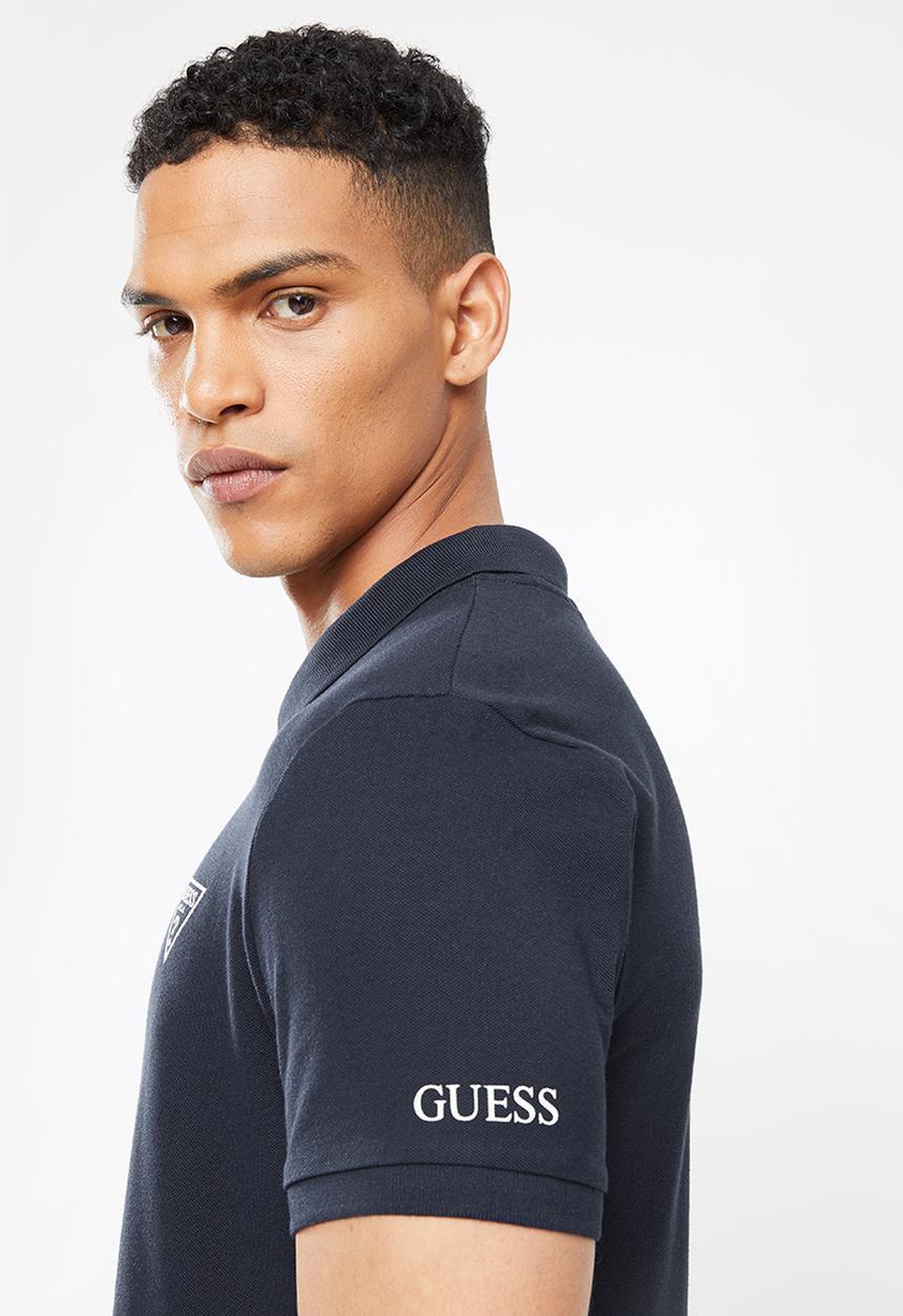 GUESS - Short sleeve  guess man rep polo - navy