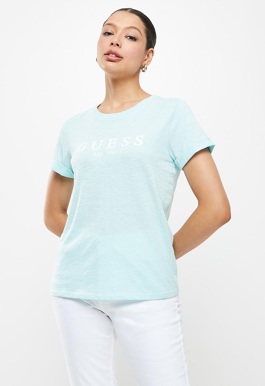 GUESS - Eco classic logo tee - marseille blue