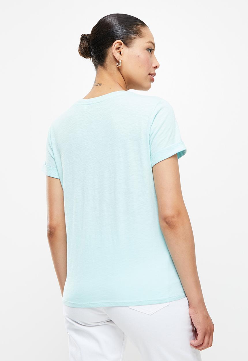 GUESS - Eco classic logo tee - marseille blue