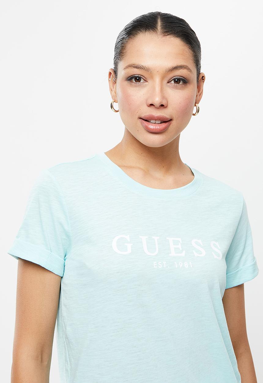 GUESS - Eco classic logo tee - marseille blue