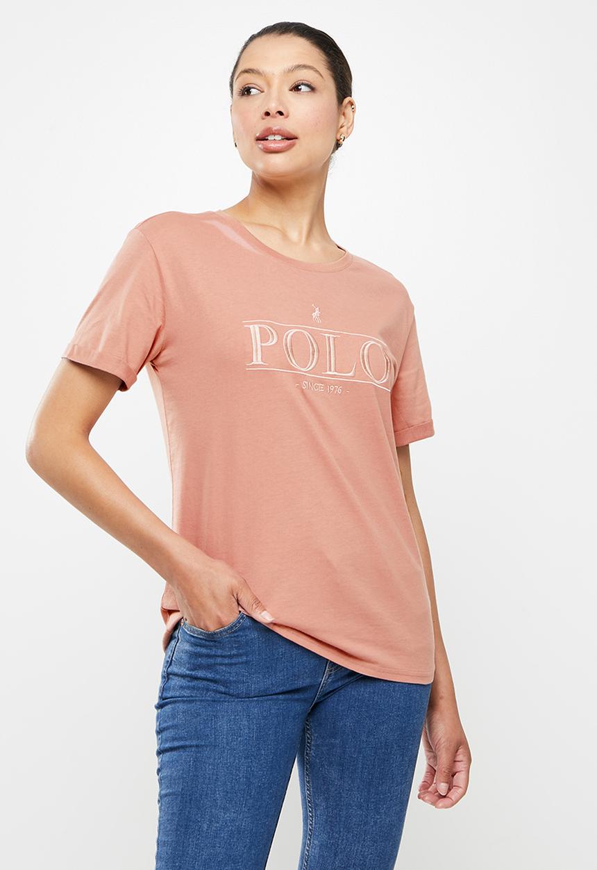 POLO - Crystal short sleeve tonal logo t-shirt - blush