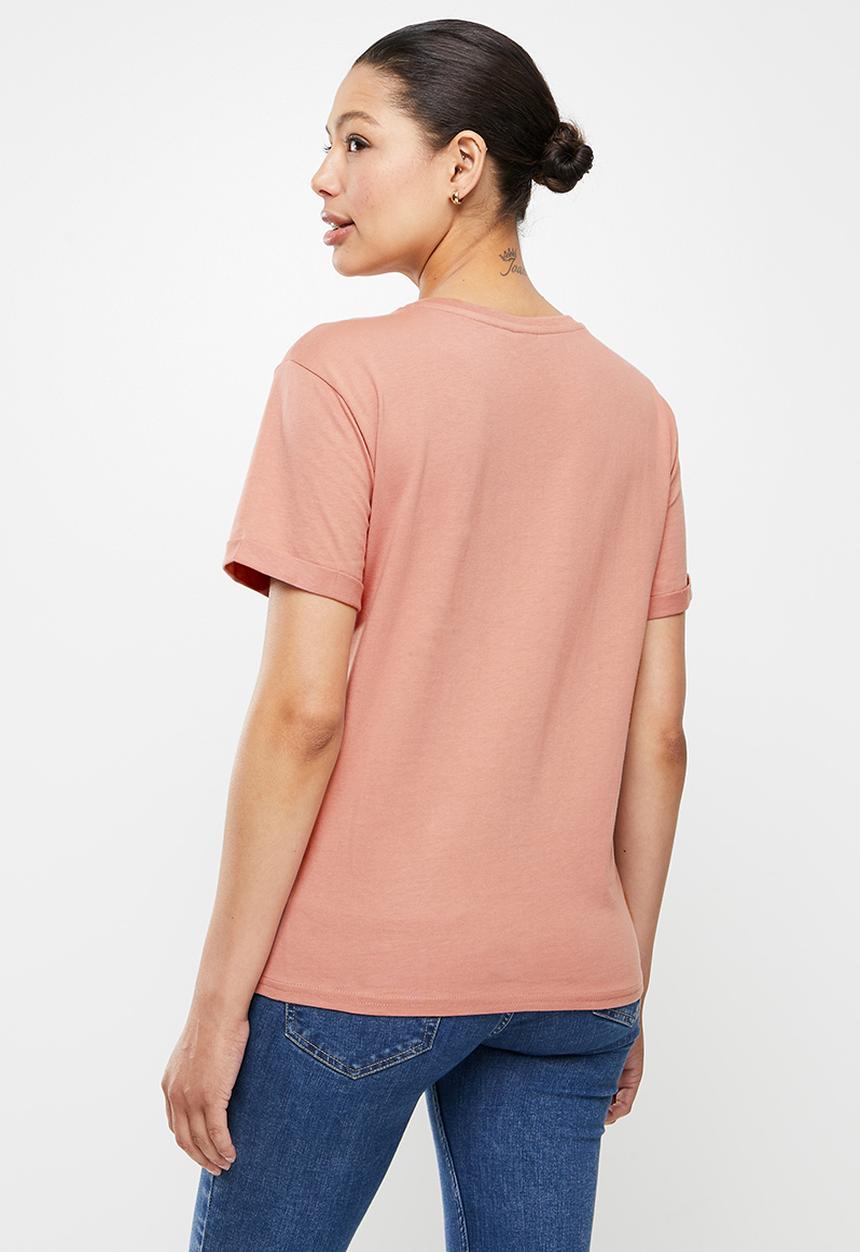 POLO - Crystal short sleeve tonal logo t-shirt - blush