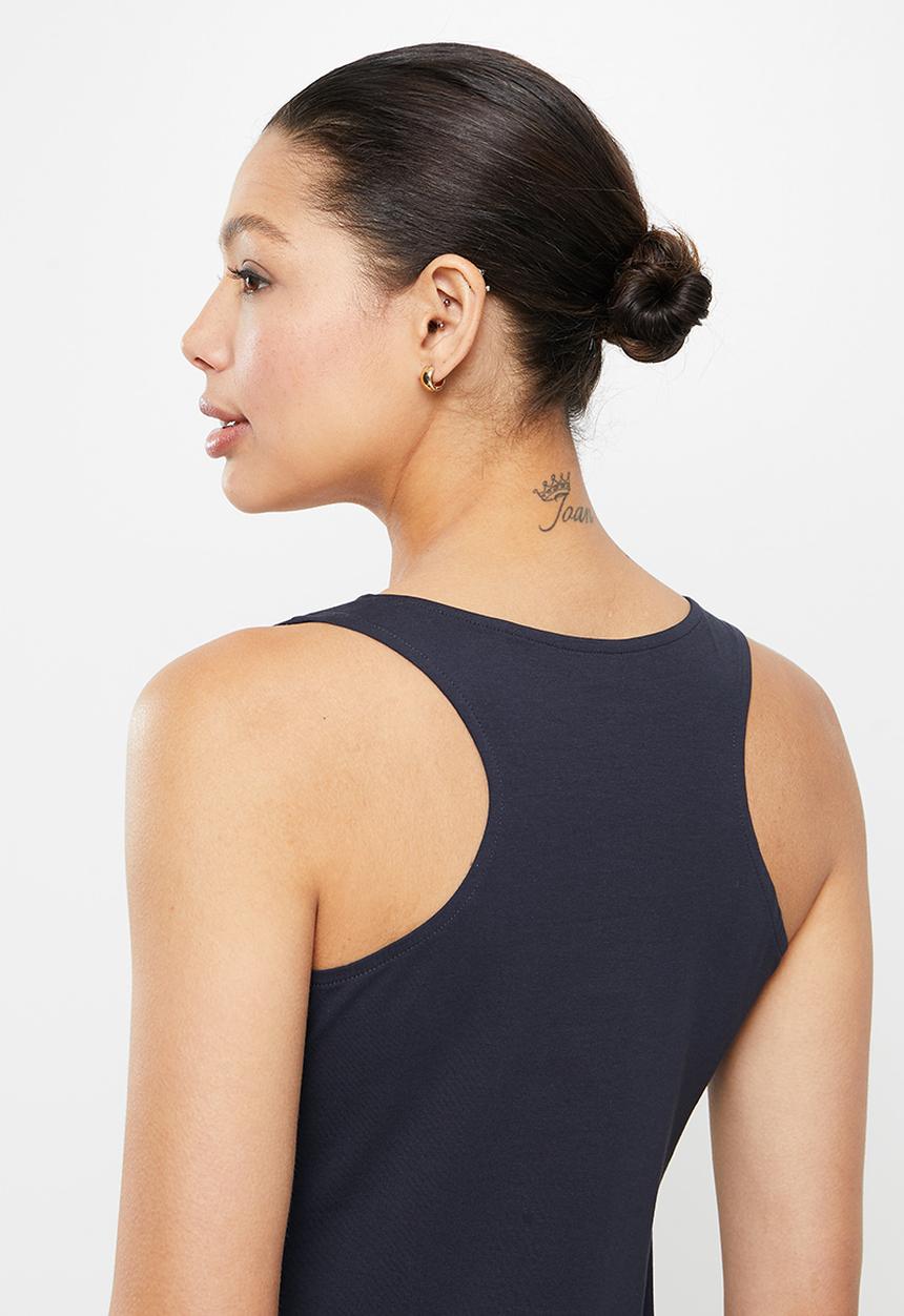 POLO - Sleeveless athletic racer back t-shirt - navy