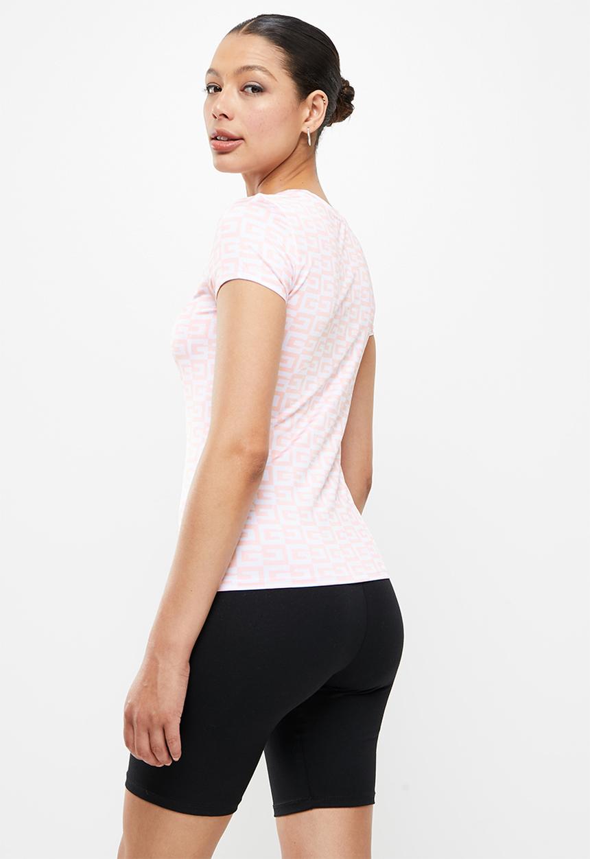 GUESS - Checked tee - pink guess check