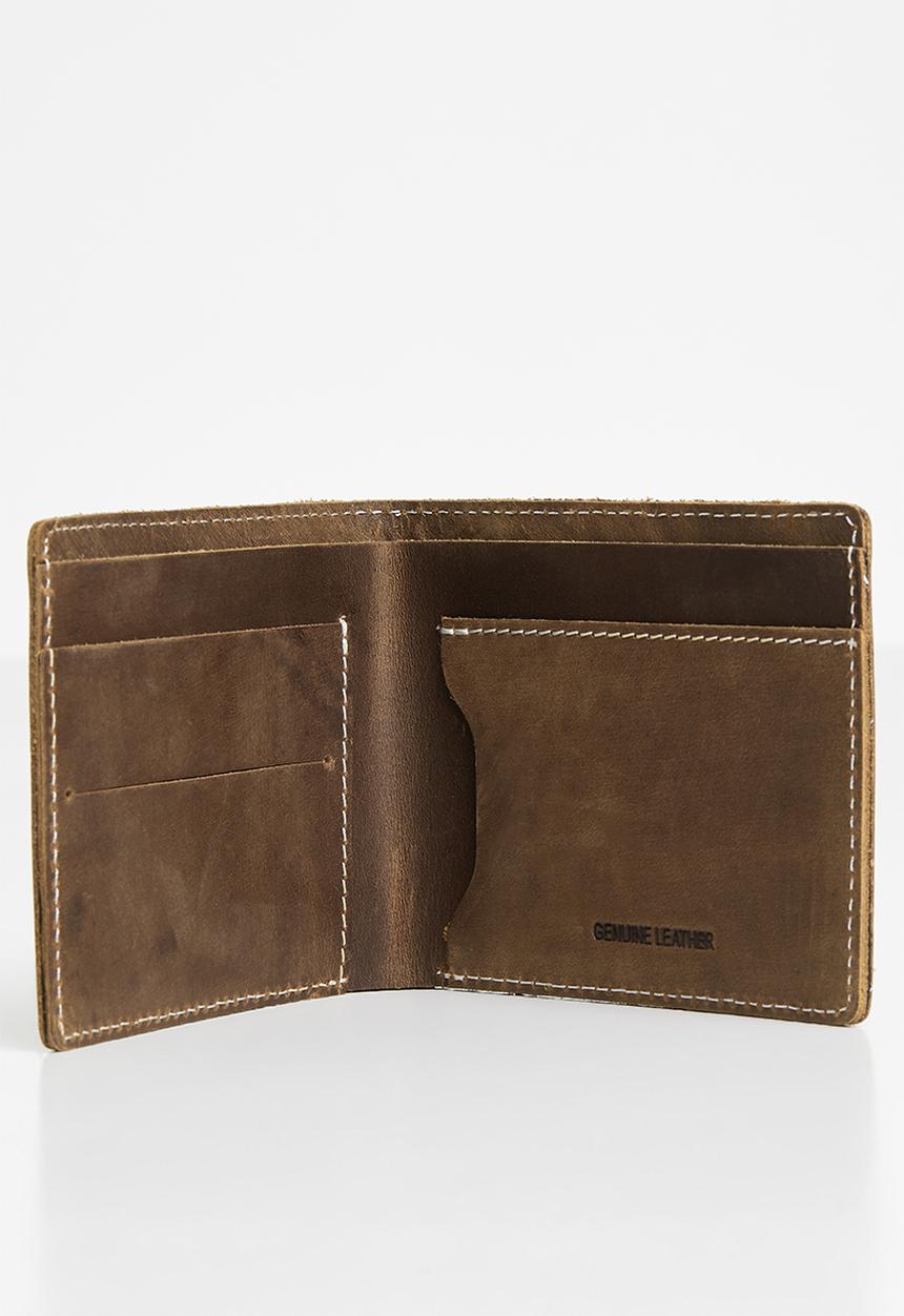 JEEP - Leather bifold wallet - brown