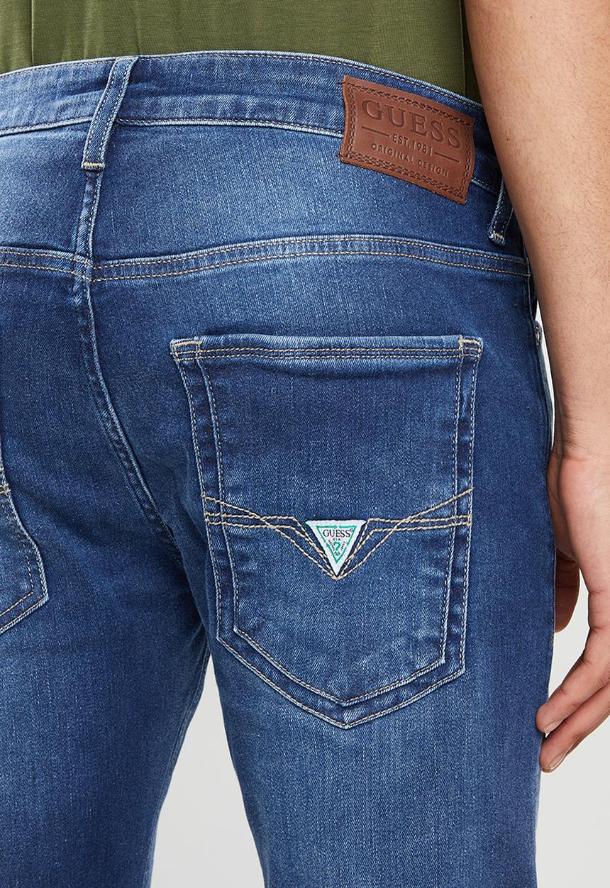 GUESS - Bluefield wash eco denim super skinny jeans - blue