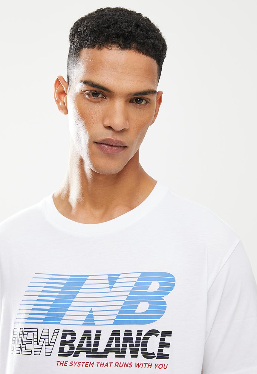 New Balance  - Nb essentials speed action tee - white 