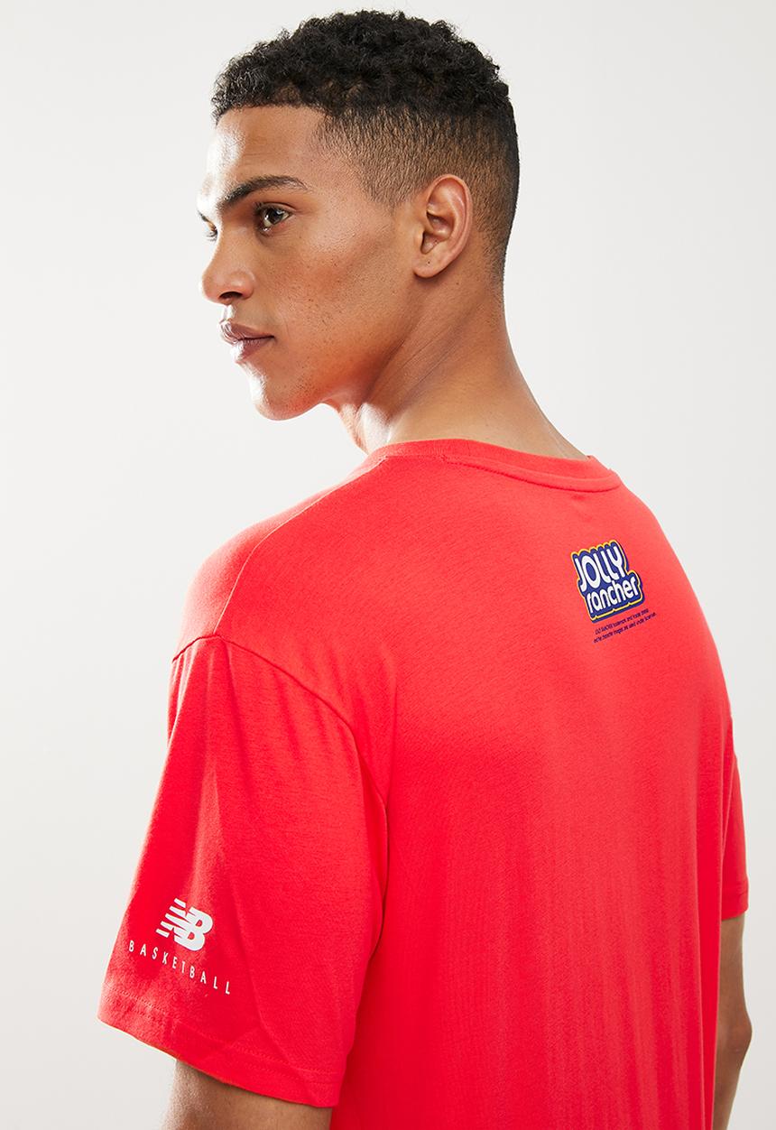 New Balance  - New Balance kandy tee - red 