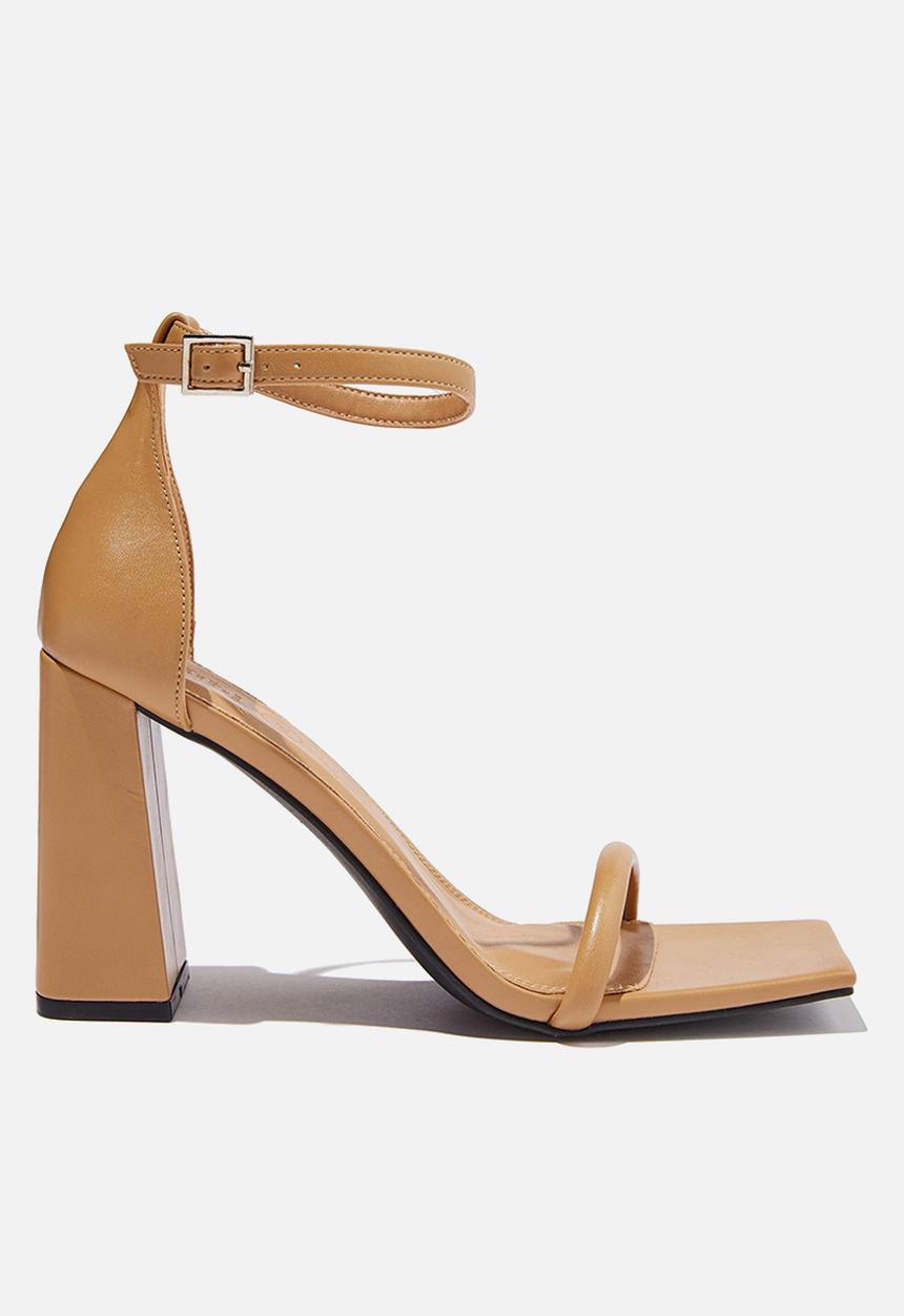 Cotton On - Quinn block heel - camel pu