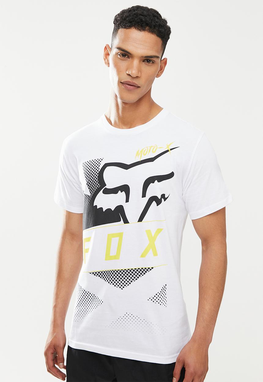 Fox - Riet short sleeve tee - white