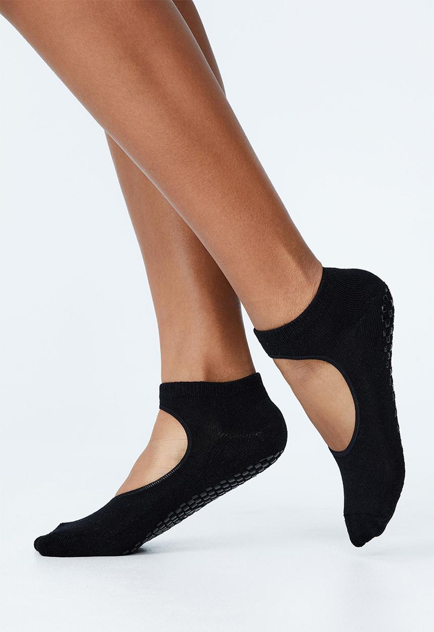 Cotton On - Plie grip studio sock - black