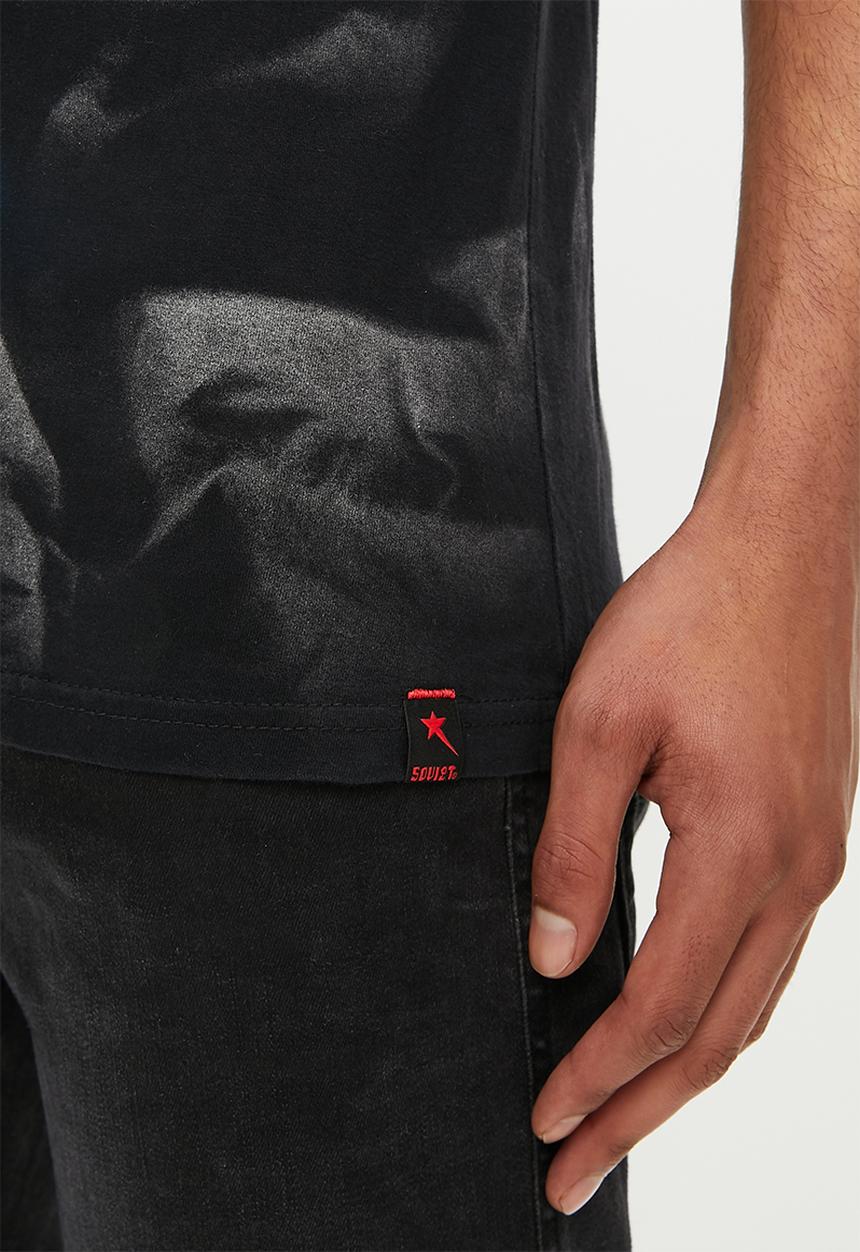 SOVIET - M richter short sleeve fashion tee  - black