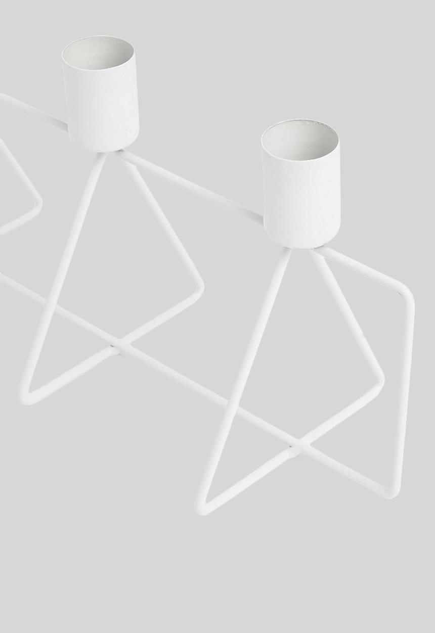 Present Time - Candle holder 4 in a row - white 