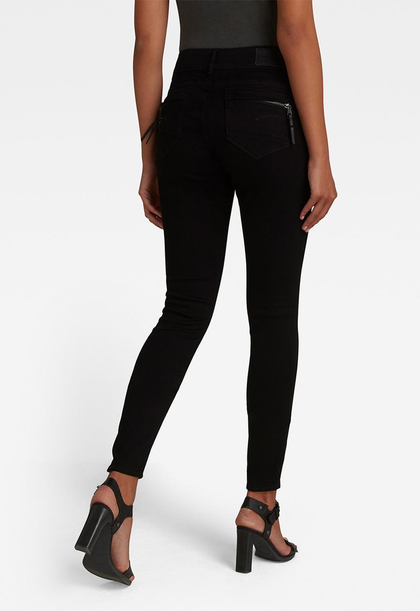 G-STAR - Midge cody mid skinny - pitch black