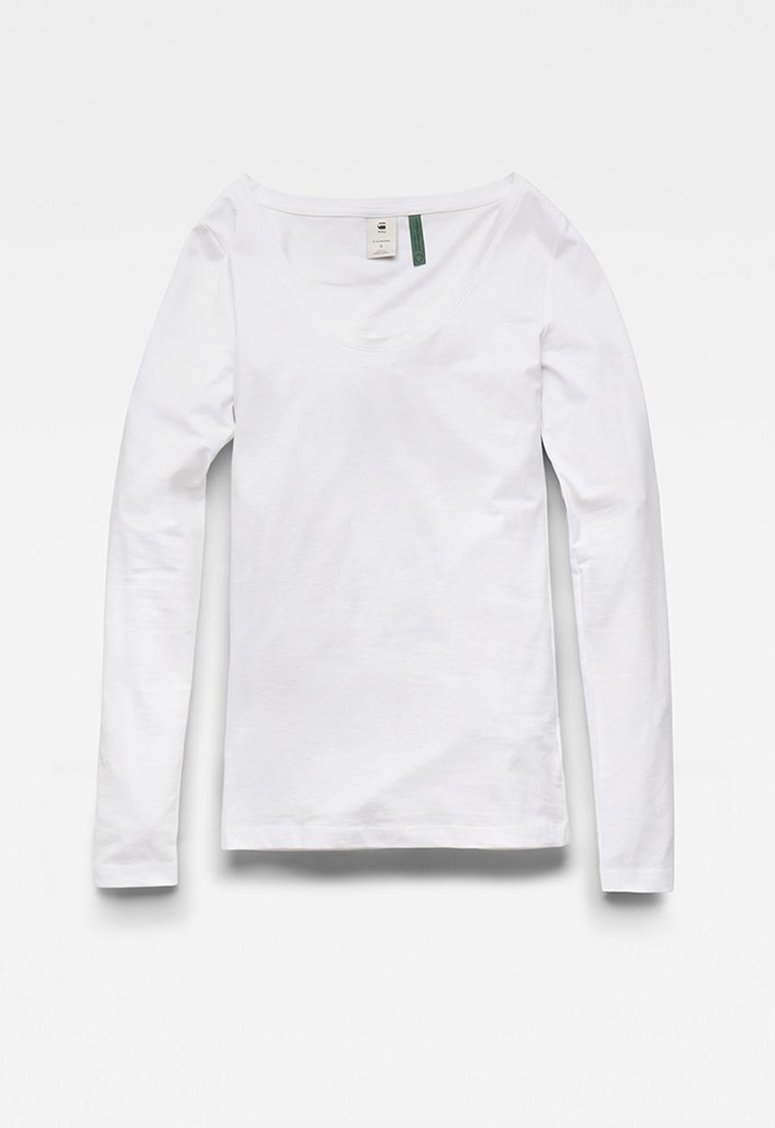 G-STAR - Base r t long sleeve - white