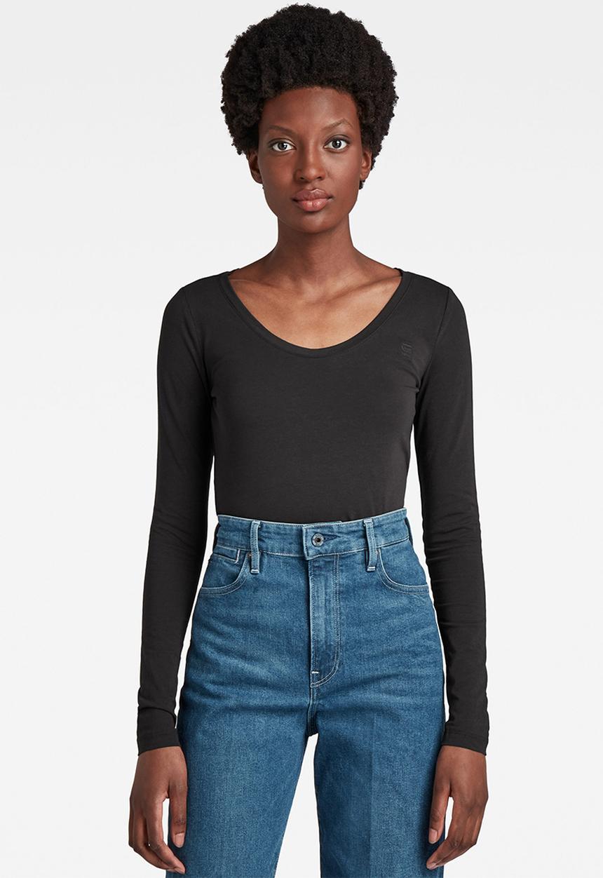 G-STAR - Base r t long sleeve - black