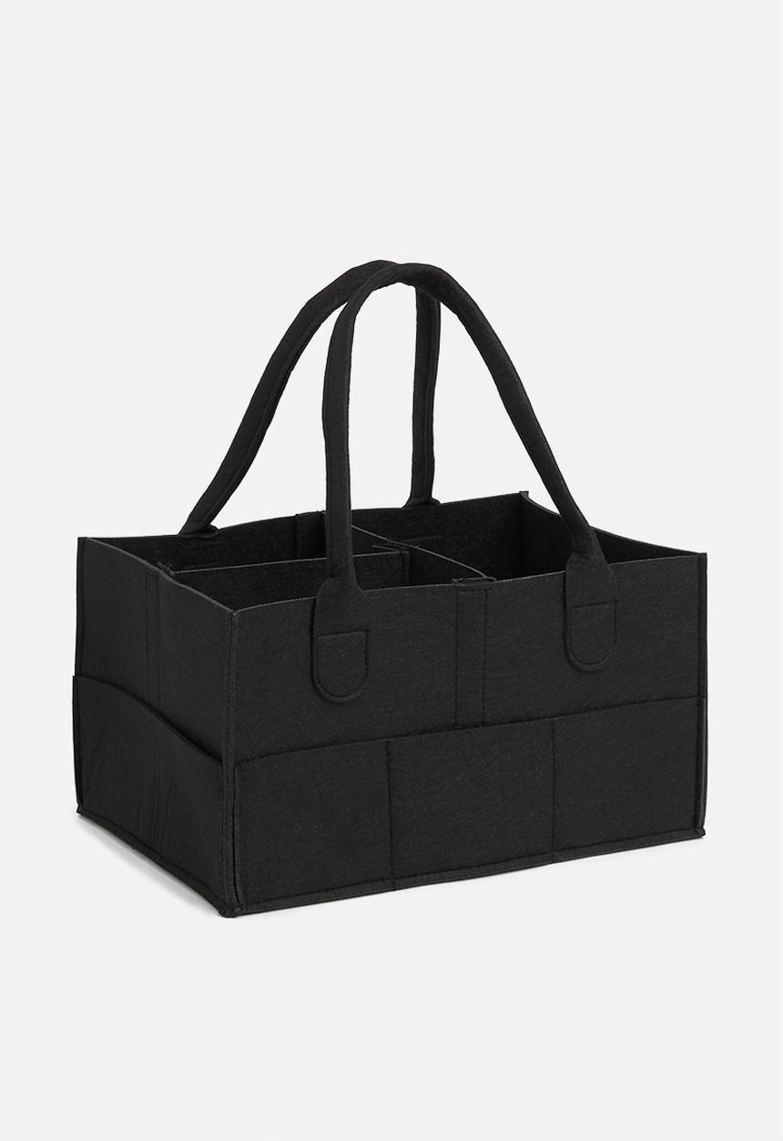Sixth Floor - Felt diaper caddy - black