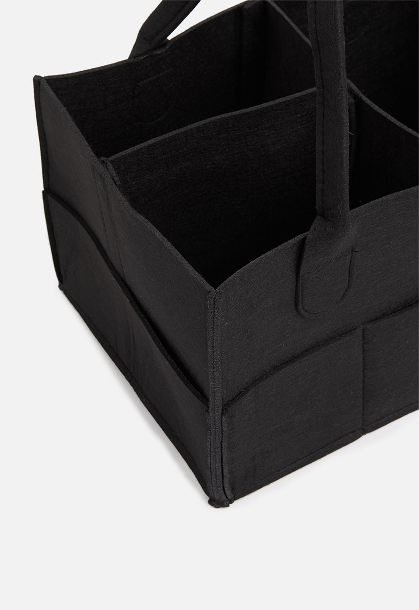 Sixth Floor - Felt diaper caddy - black