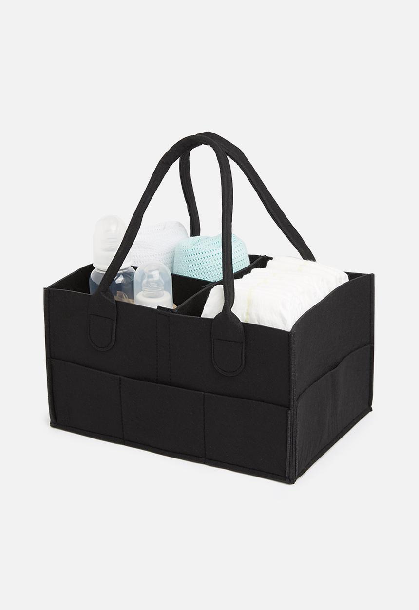 Sixth Floor - Felt diaper caddy - black