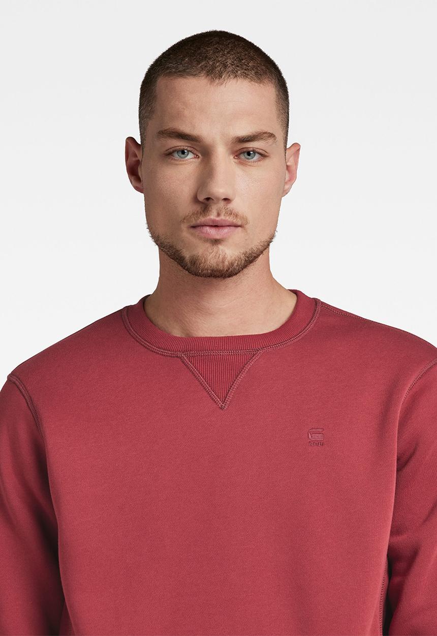 G-STAR - Premium core r sw l\s - chateaux red