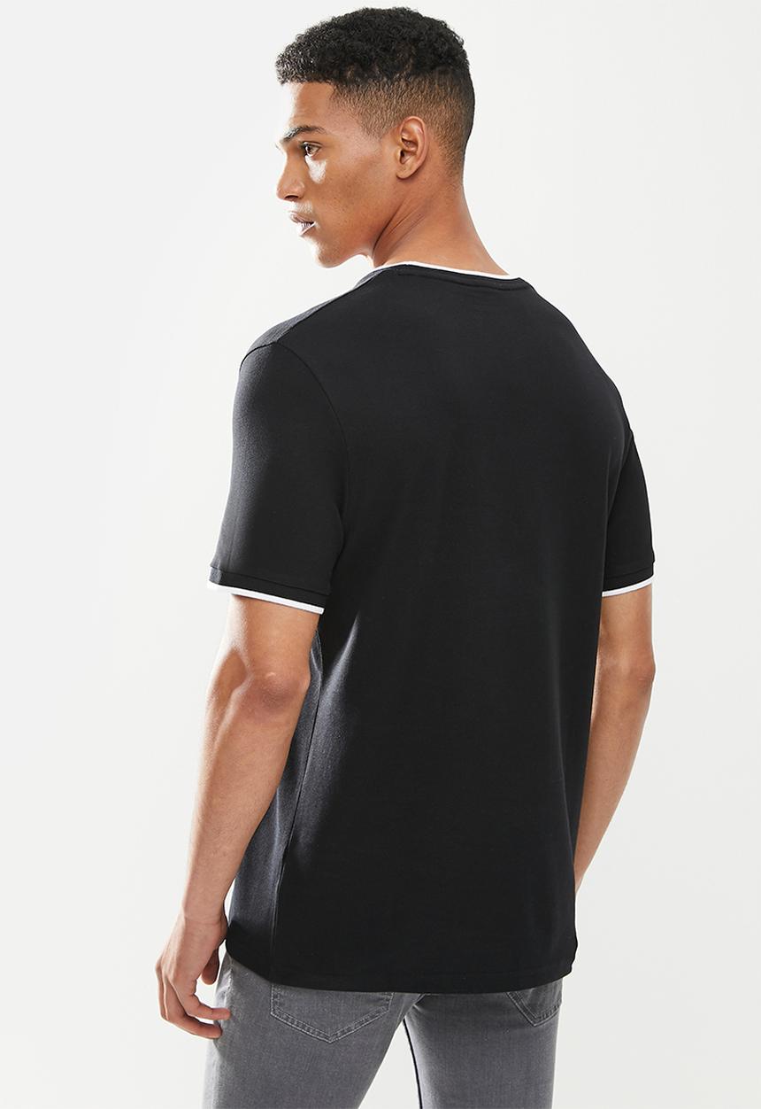 Ben Sherman - Pique crew - black