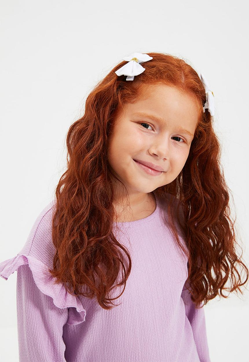 Trendyol - Bow hair clips - white