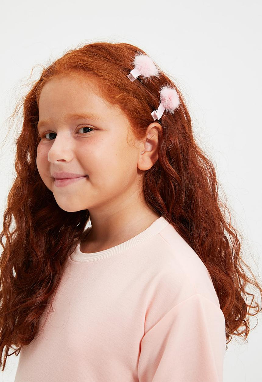 Trendyol - Bow headband & clips - pink
