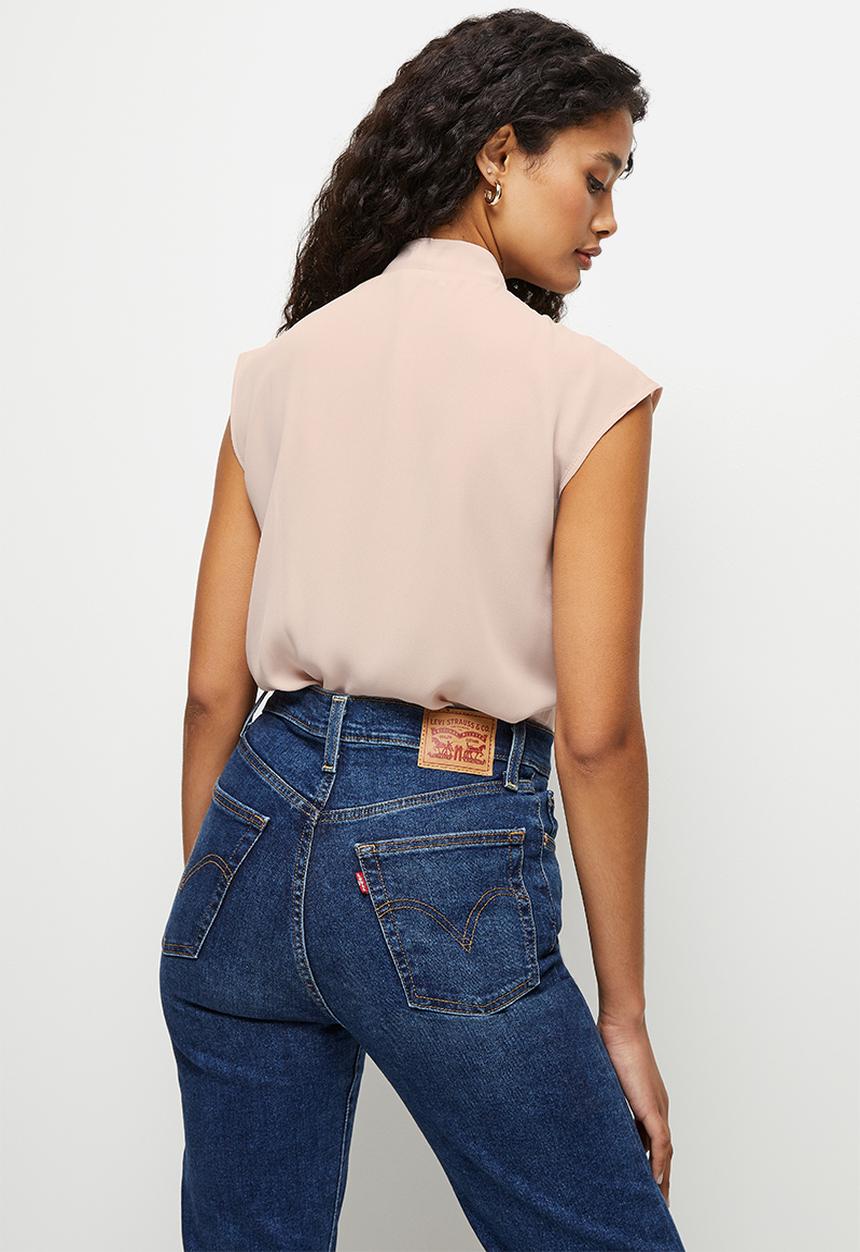 MILLA - Sleeveless wrap bodysuit - nude