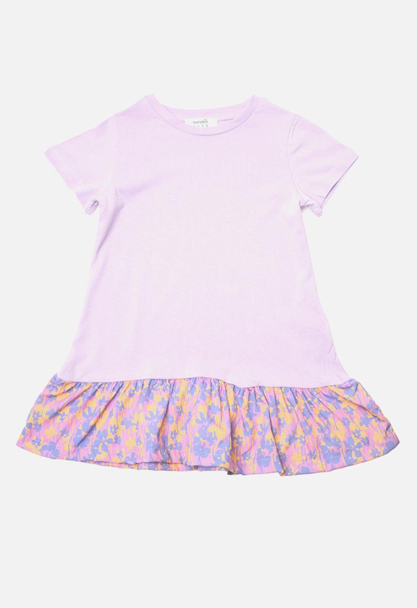 Trendyol - Floral frill dress - lilac