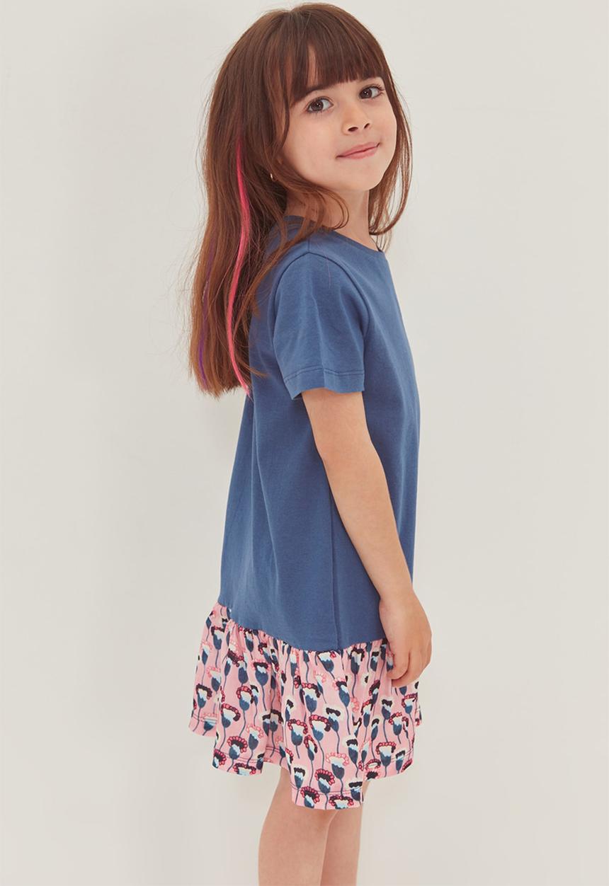 Trendyol - Floral frill dress - navy