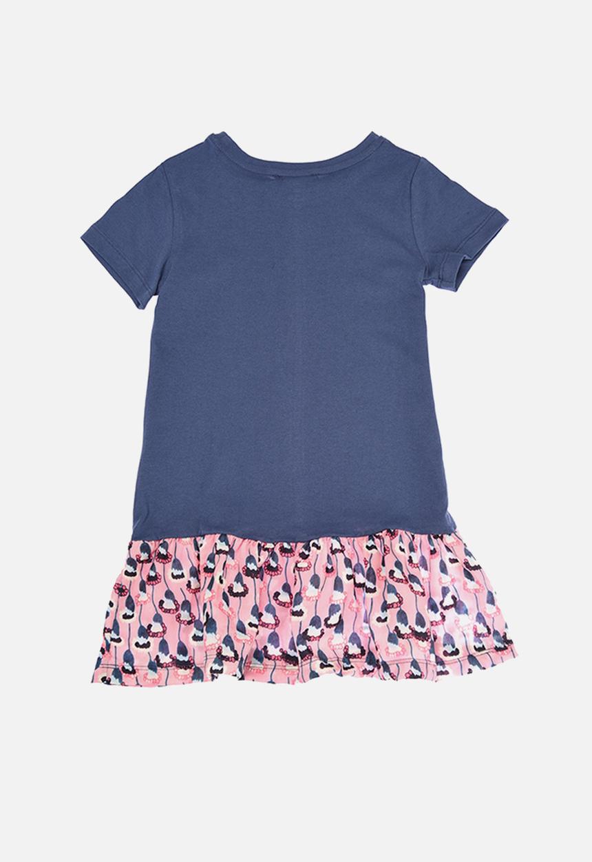 Trendyol - Floral frill dress - navy