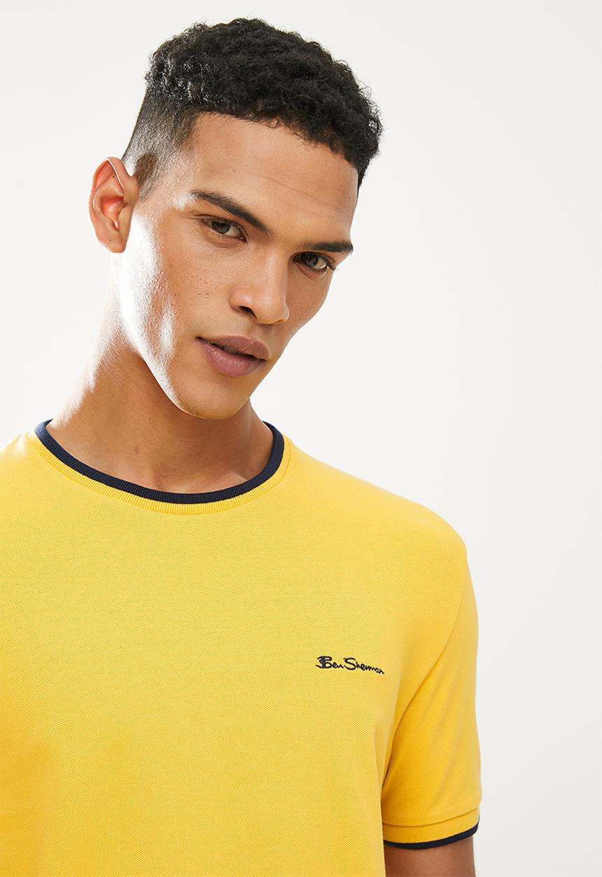 Ben Sherman - Pique crew - yellow