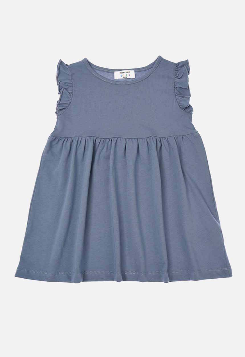 Trendyol - Sleeveless frill dress - indigo
