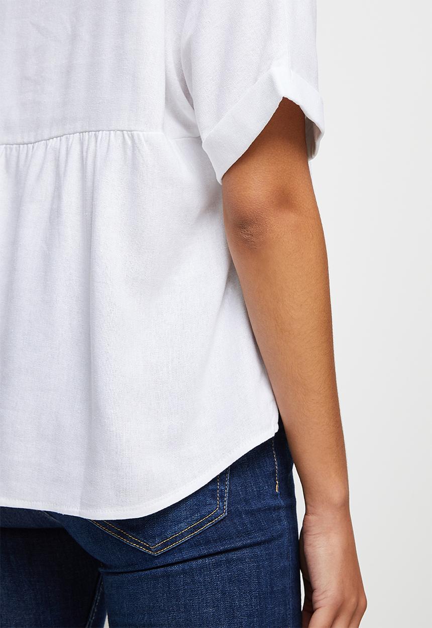edit - Linen oversized boxy - milk