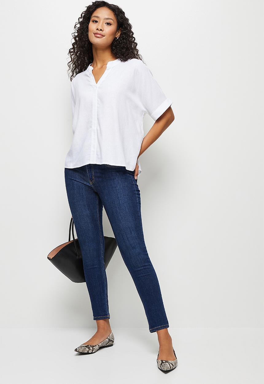edit - Linen oversized boxy - milk