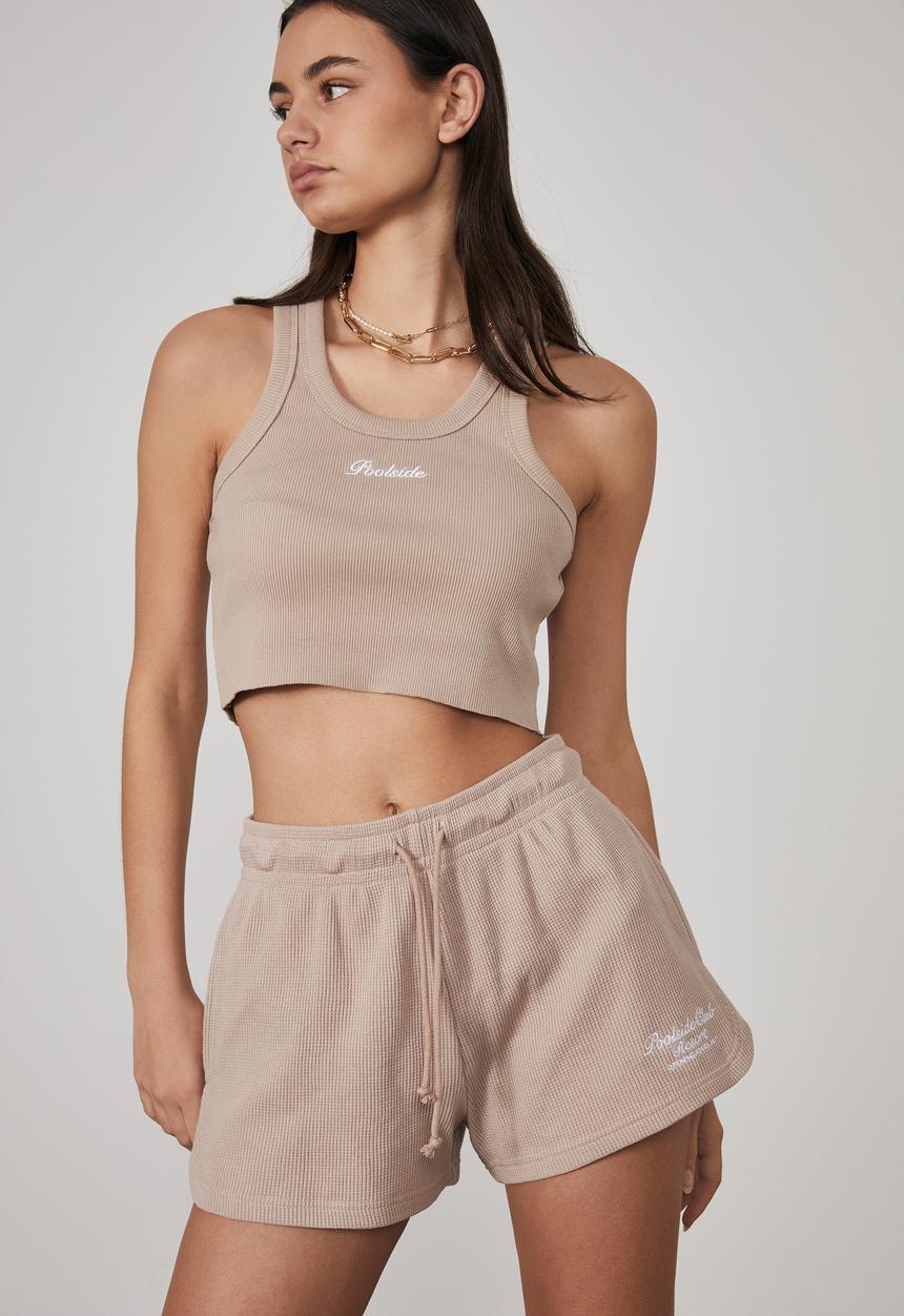 Factorie - Mini waffle short - etherea