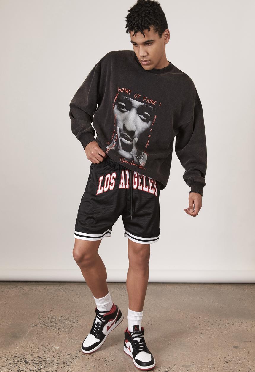 Factorie - Basketball short - black