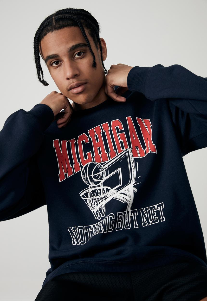 Factorie - Elite oversized crew - navy