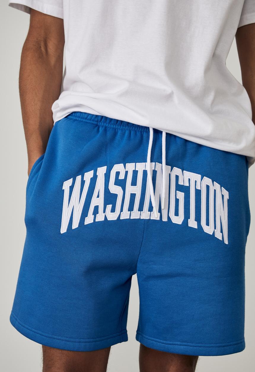 Factorie - Graphic track short - cobalt