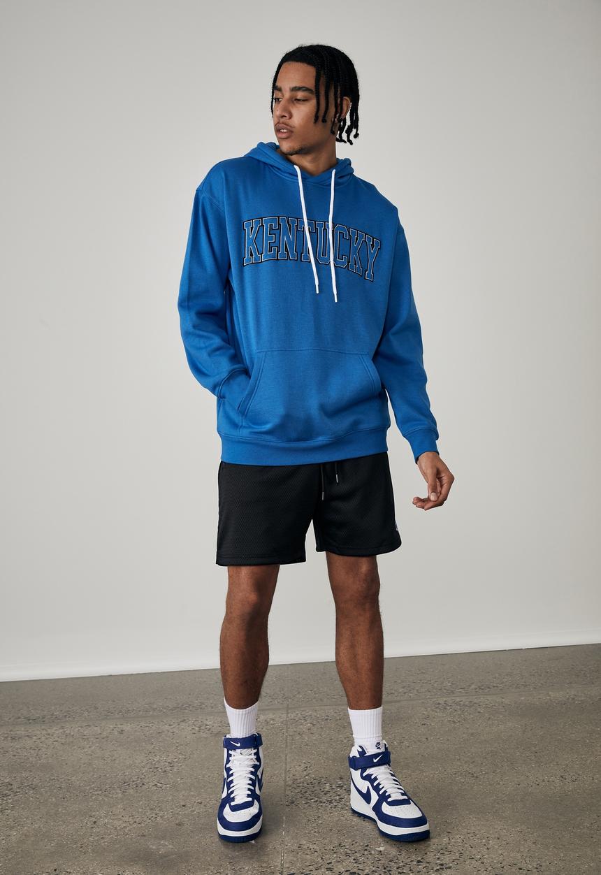 Factorie - Oversized graphic hoodie - cobalt