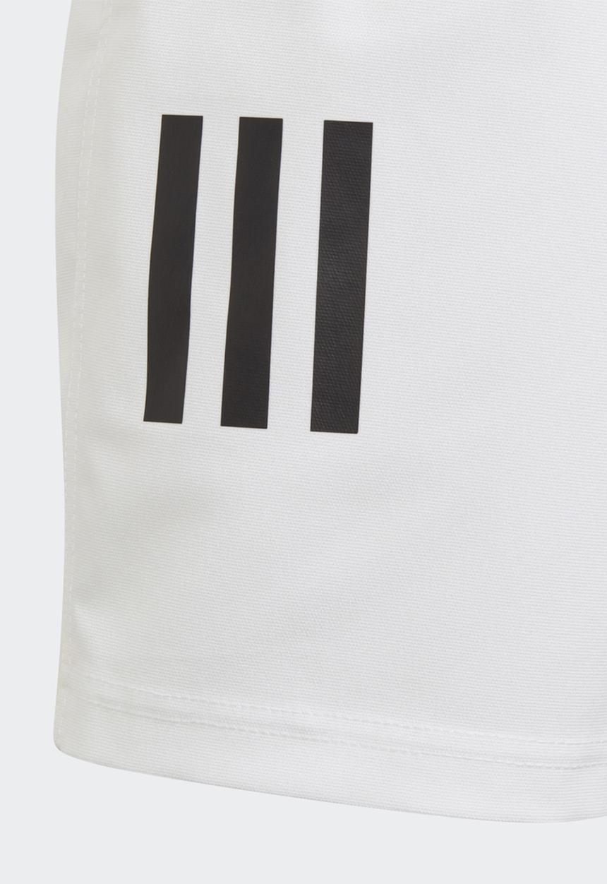 adidas Originals - 3 stripe shorts - white/black