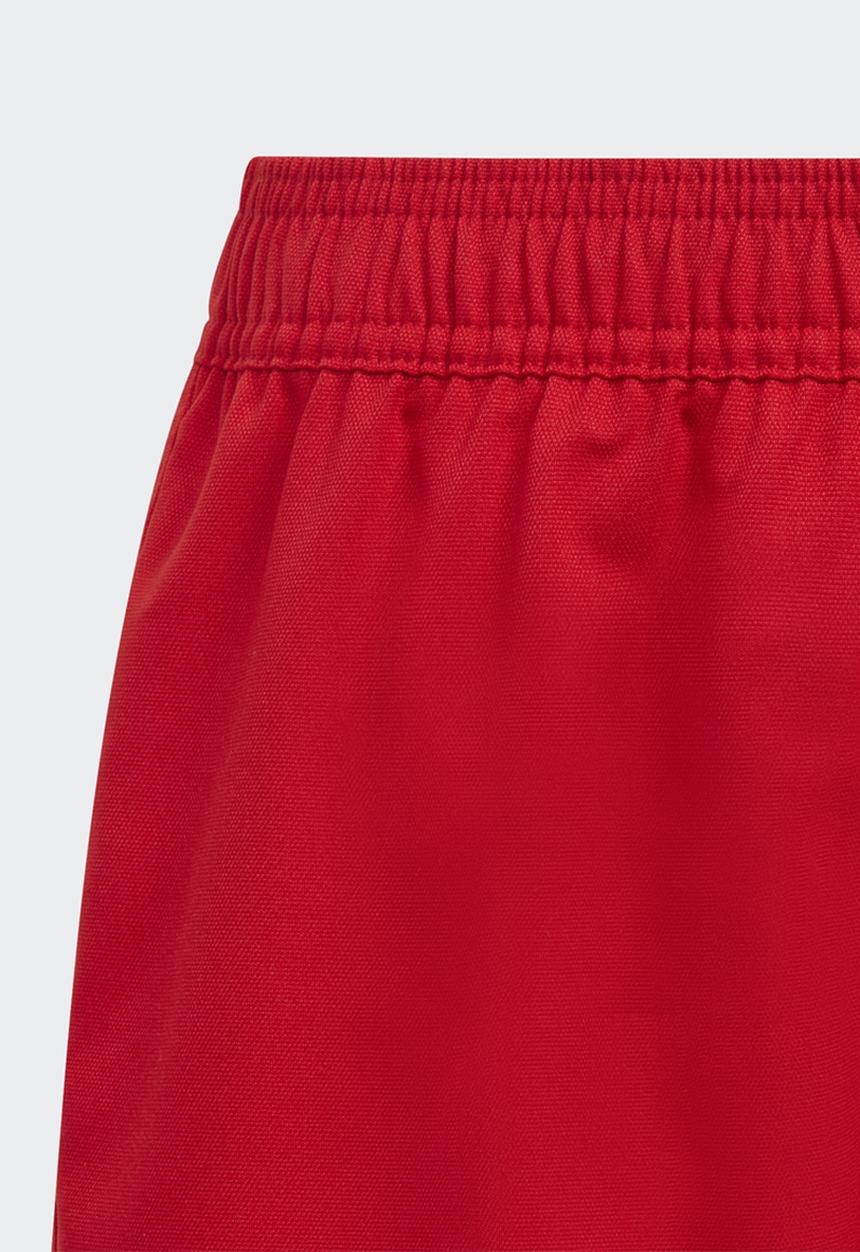 adidas Originals - 3 stripe shorts - scarlet/white