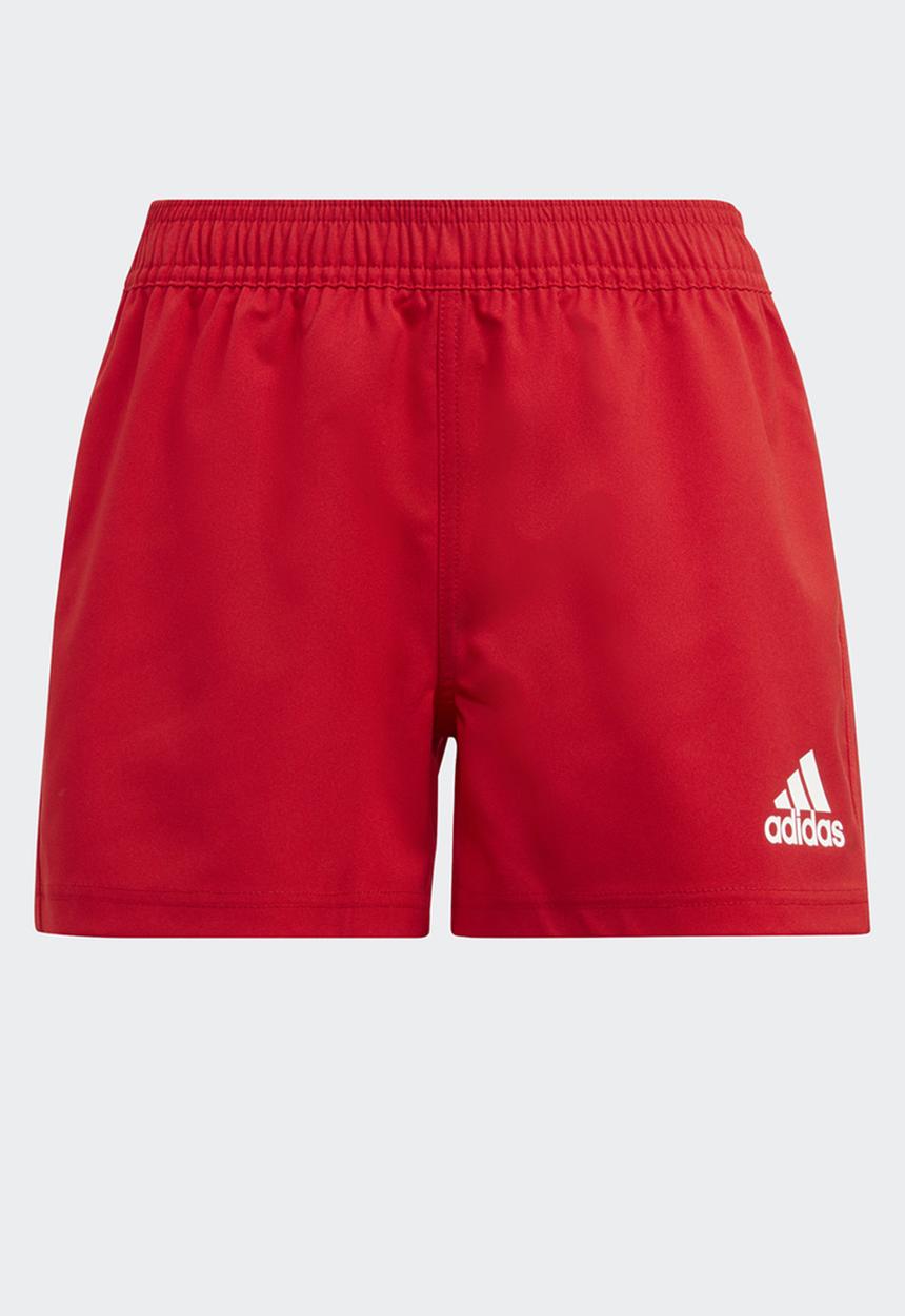 adidas Originals - 3 stripe shorts - scarlet/white