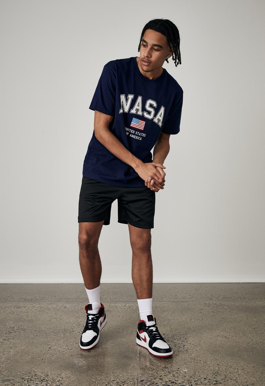 Factorie - Regular nasa T-shirt - navy