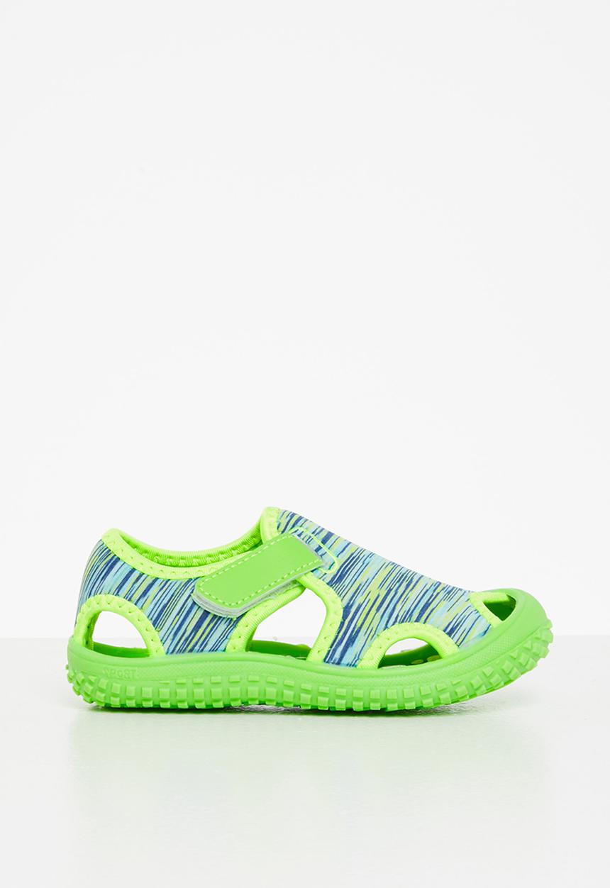 Pop Candy - Boys caged sandals - lime green