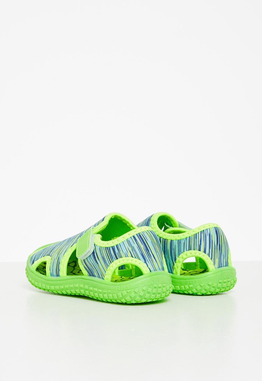 Pop Candy - Boys caged sandals - lime green