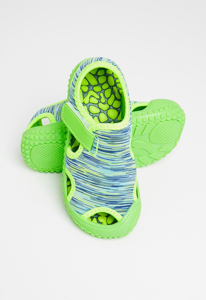 Pop Candy - Boys caged sandals - lime green